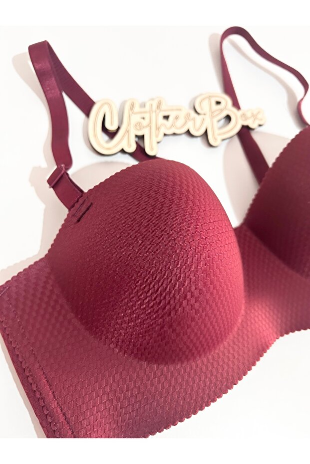 Laser Cut Padded Strapless Bra Without Underwire - 641 - 2