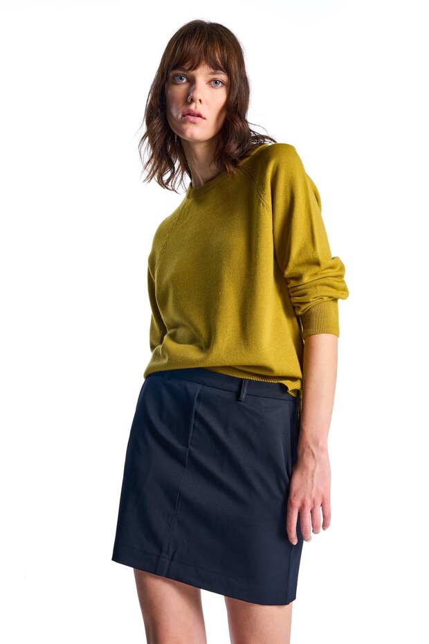 Lacivert Mini Etek - 3