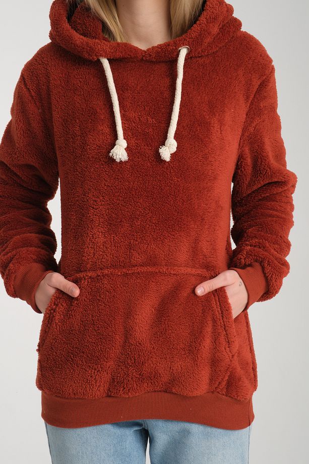 GRODY.T  Unisex kapüşonlu sweatshirt peluş - 1