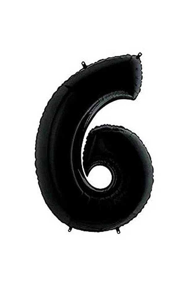 Black 6 Figures Foil Ballon 34" 76 cm