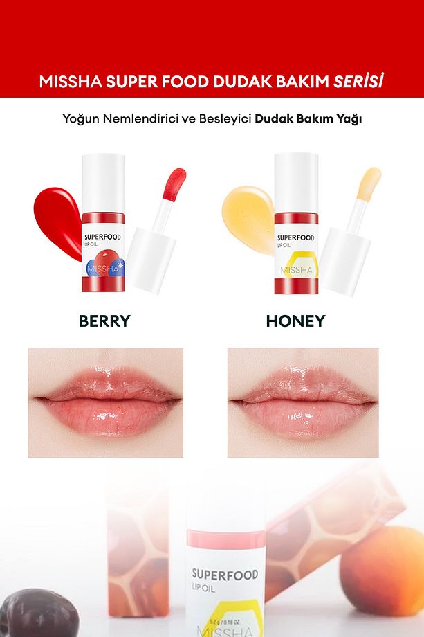 Dudakları Nemlendiren ve Besleyen Orman Meyveli Dudak Bakım Yağı Super Food Lip Oil Berry - 4