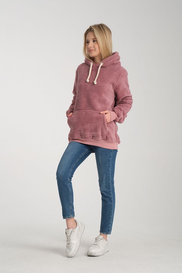 KOPYA - GRODY.T  Unisex kapüşonlu sweatshirt peluş - 7