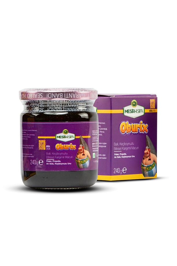 Ballı Keçiboynuzlu Oburix Macun Bitkisel Karışım 240gr - 4
