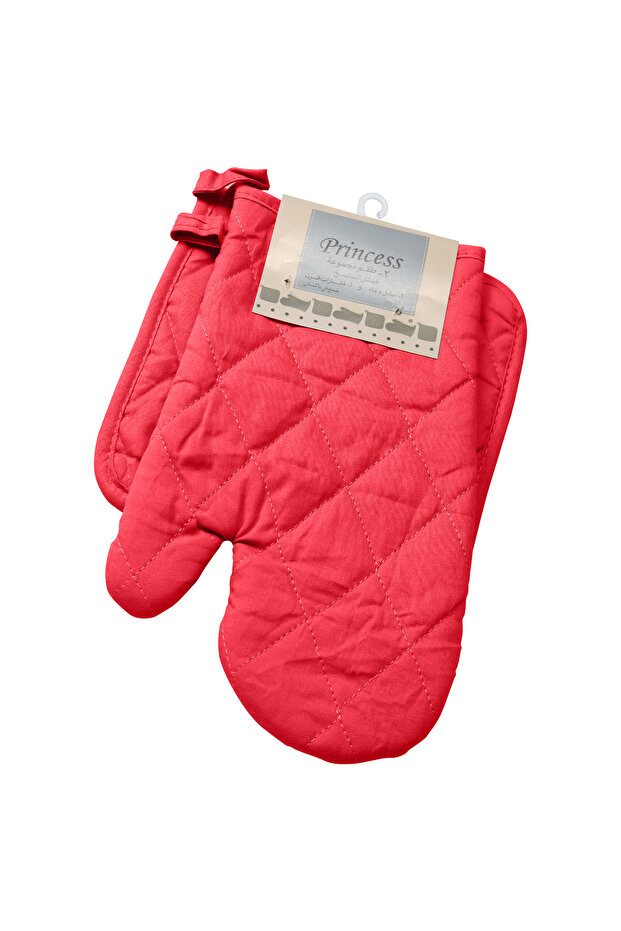 2-Piece Oven Mitt and Pot Holder Set - Multi-Functional Kitchen Essentials
