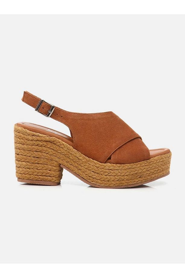Amore Kahverengi Kadın Platform Topuklu Espadril - 2