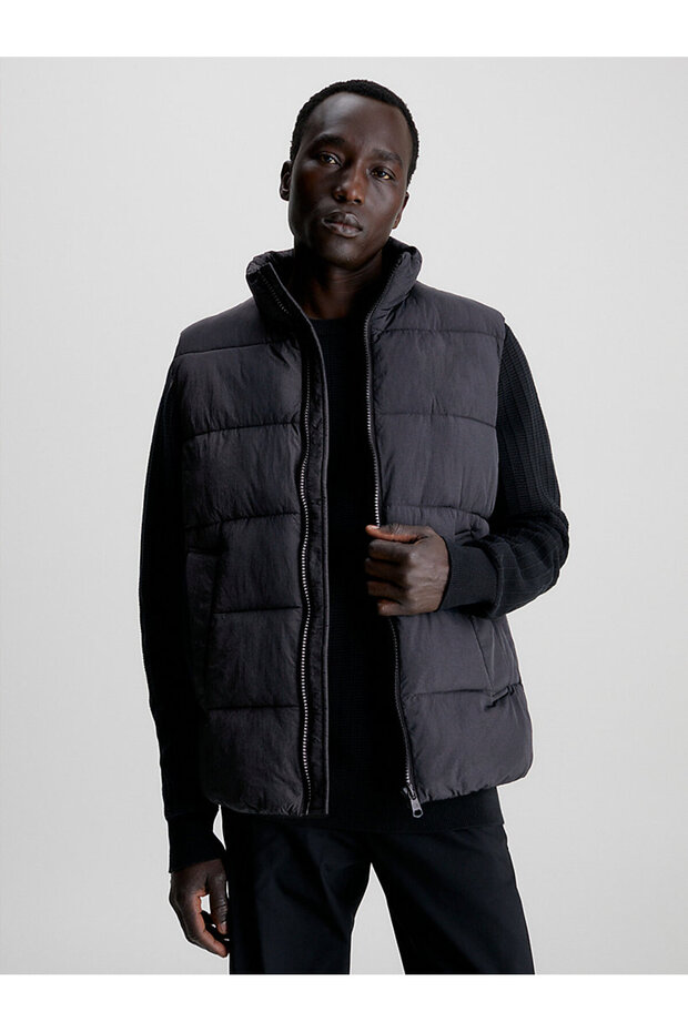 Erkek Geri Dönüştürülmüş Naylon Şişme Yelek - 2