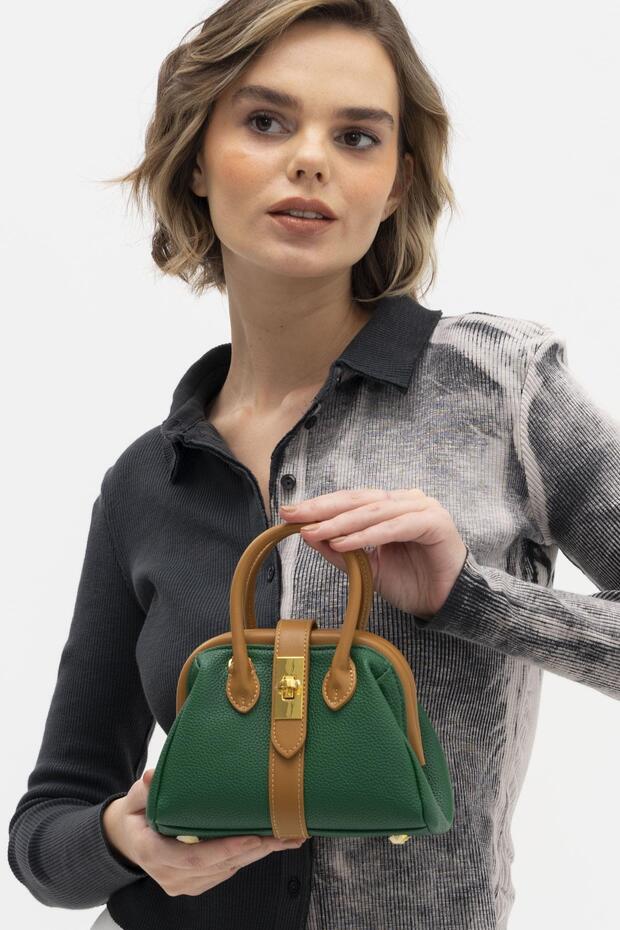 Sç Byn1051 Women's Hand & Crossbody Bag Green