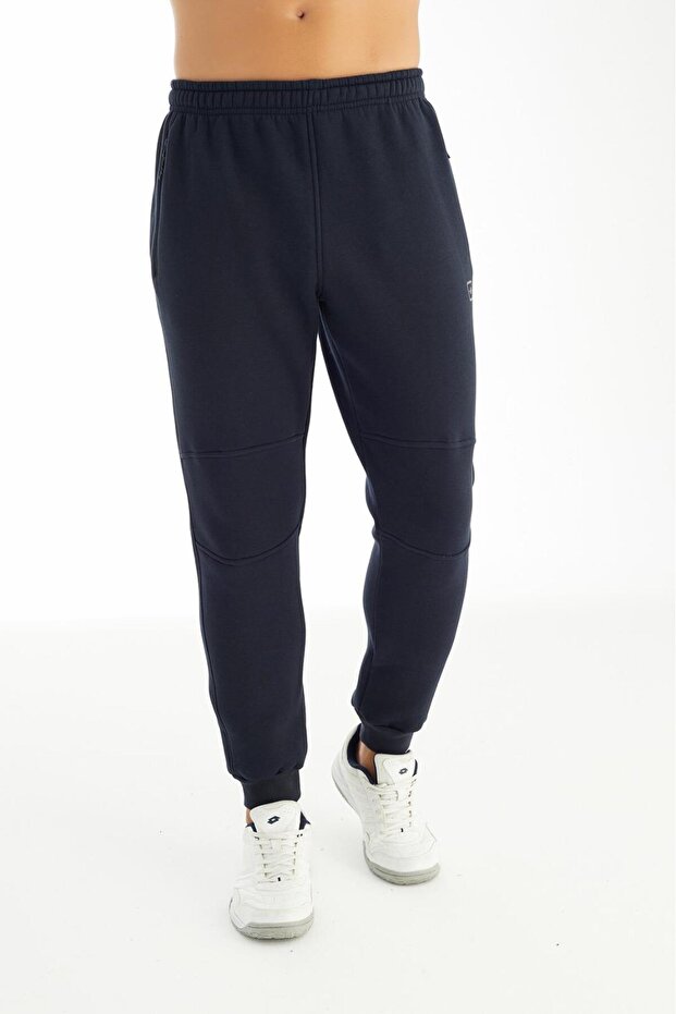 Erkek Kışlık Polyester Kalın Dar Paça Pantolon - 2