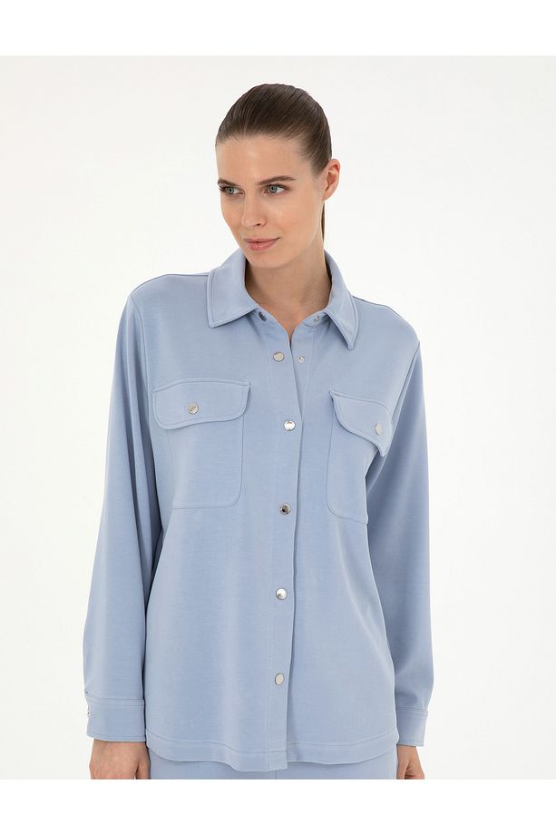 Mavi Oversize Örme Hırka 50284723-VR249 - 3