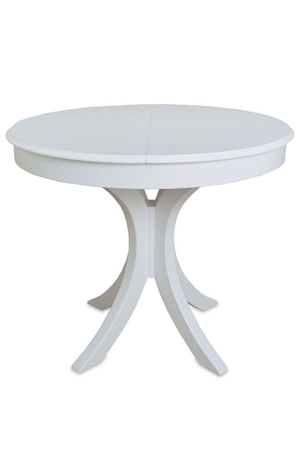 Sakura Beyaz Yuvarlak Katlanır Mdf Açılır 4-5 Kişilik Mutfak Masası Q90 30 - 1