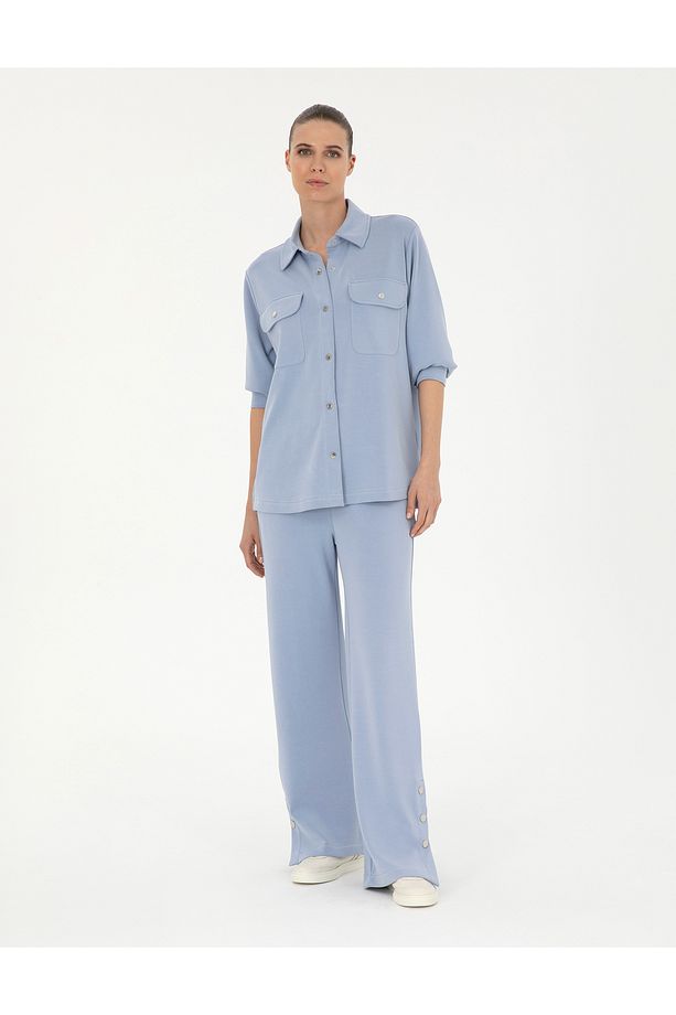 Mavi Oversize Örme Hırka 50284723-VR249 - 4