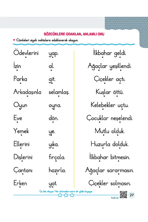 1. Sınıf Okuma Yazma Seti – Anlamlı Okuma Çalışmaları - 6