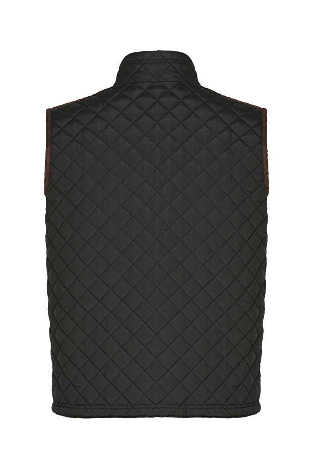 SİYAH BİYELİ KAPİTONE YELEK - 2