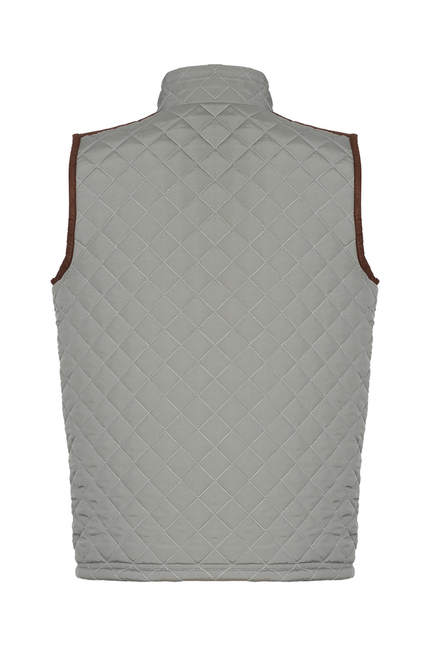 GRİ BİYELİ KAPİTONE YELEK - 2