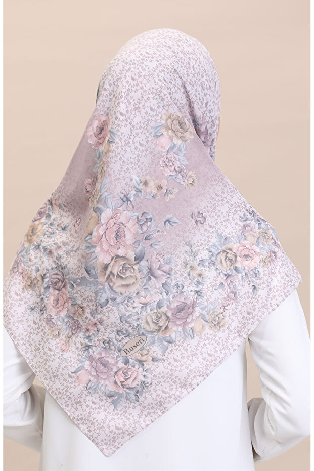 Flover-11 وشاح من فرو المنك الخفيف المزخرف - 3