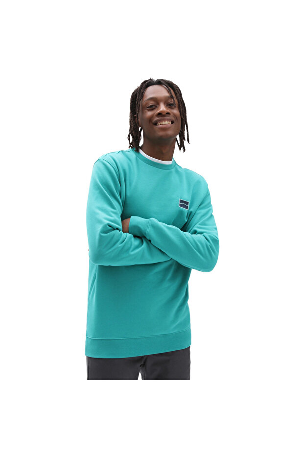 Pánská zelená halenka - Vans Sequence Crew - 1