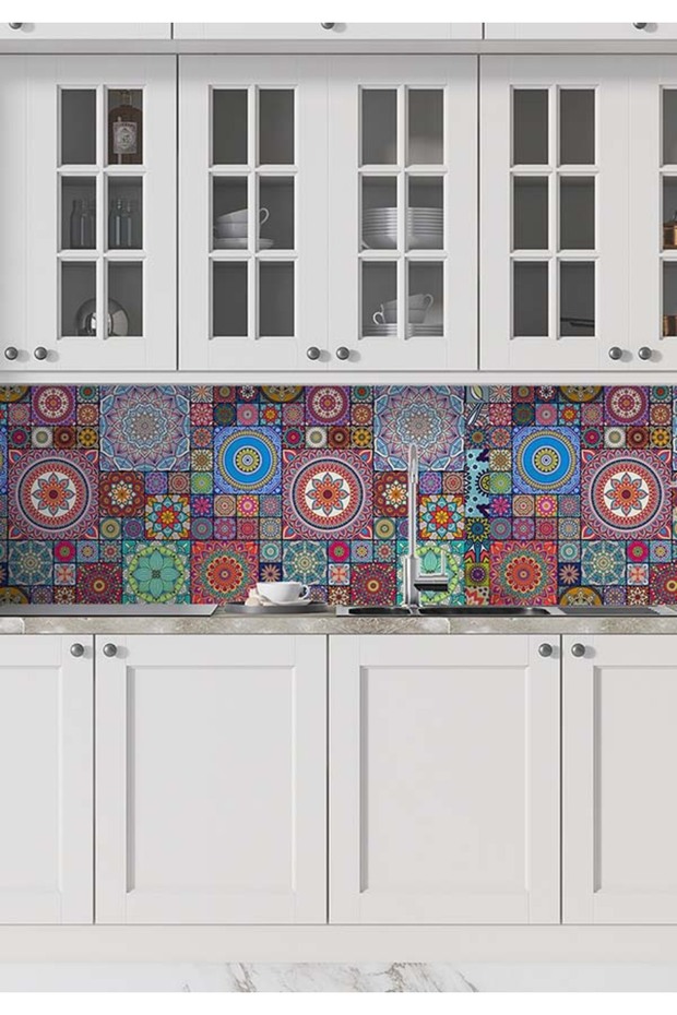 Kitchen Countertop - 50X100 cm Tile Matte Foil Finish Sticker M011