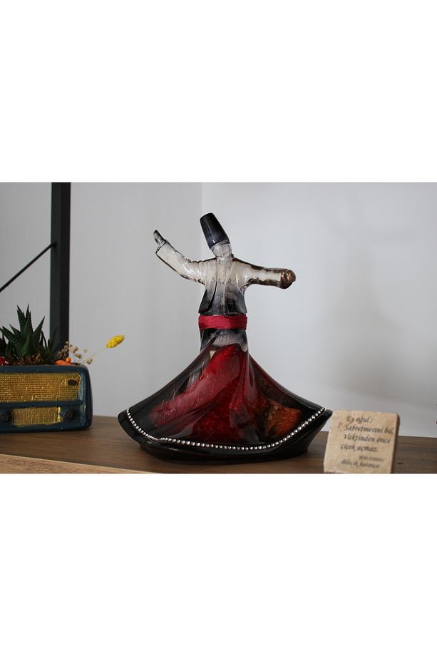 Tamamen  EL Yapımı Epoksi Semazen Biblo Şeb-i Aruz Semazen Sufi Mevlana Dekoratif Biblo Semazen - 2