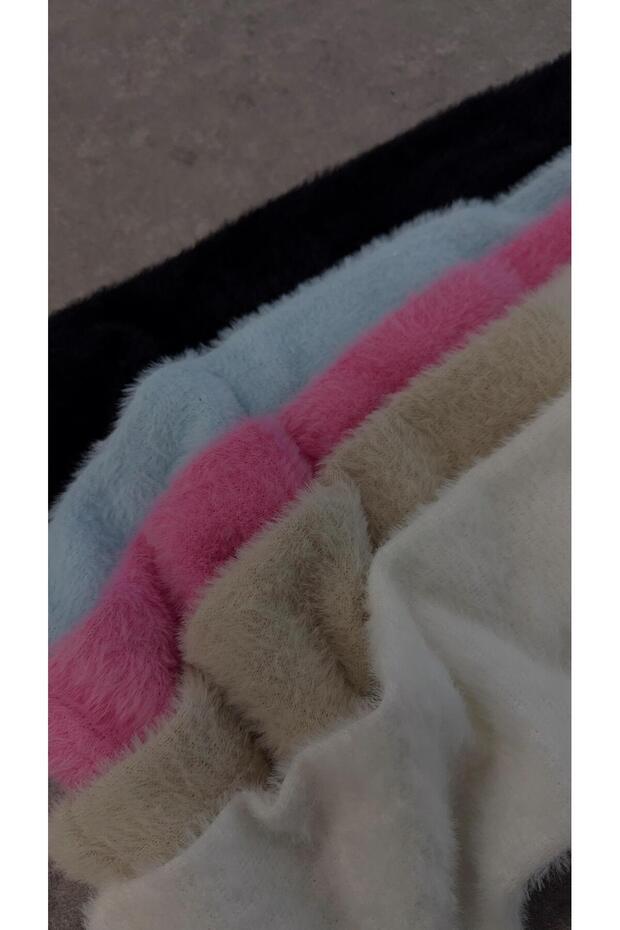 Navy Blue Bearded Basic Knitwear - 5