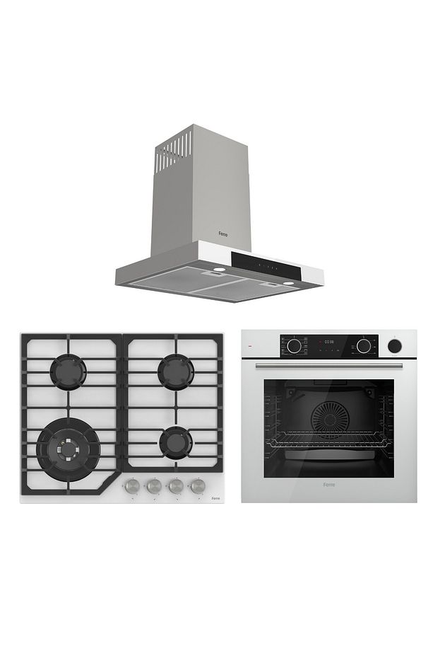 Fryart Lüks T Tipi 3'lü Ankastre Set ( XE64CB-NT026-D101 ) - 1