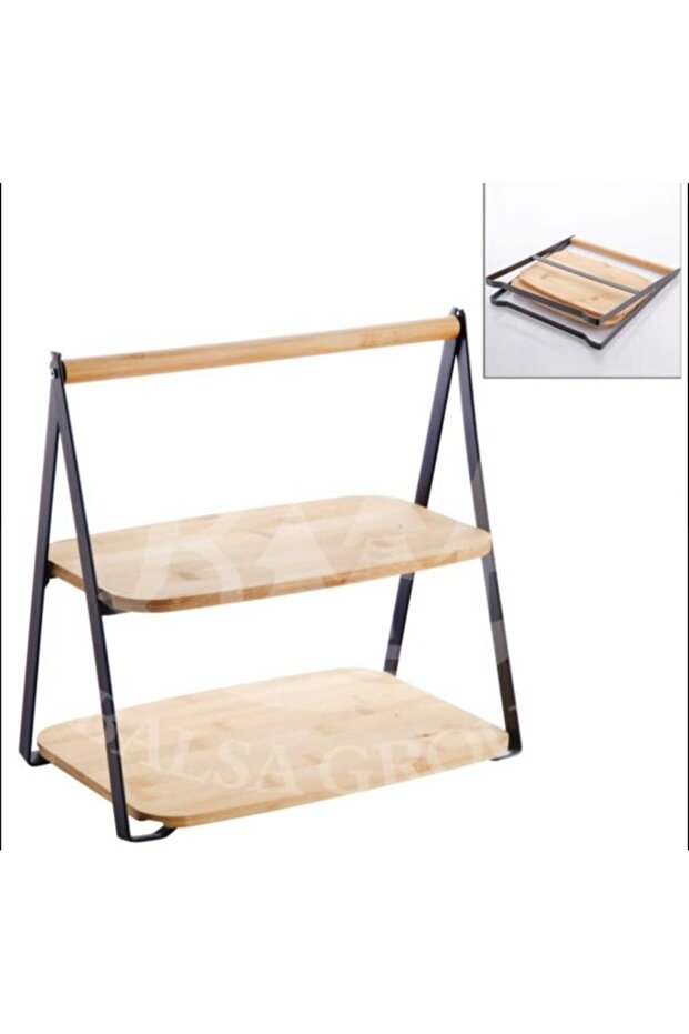 Bambu 2 Katlı Sunumluk BMB26 - 1