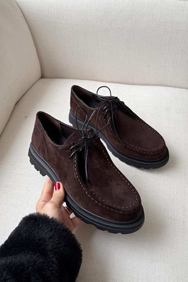 Berlin Brown Genuine Suede Shoes