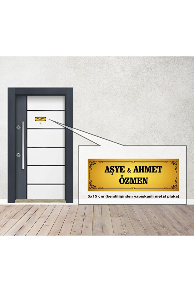 ÇELİK KAPI İSİMLİĞİ - 5x15 cm - 1