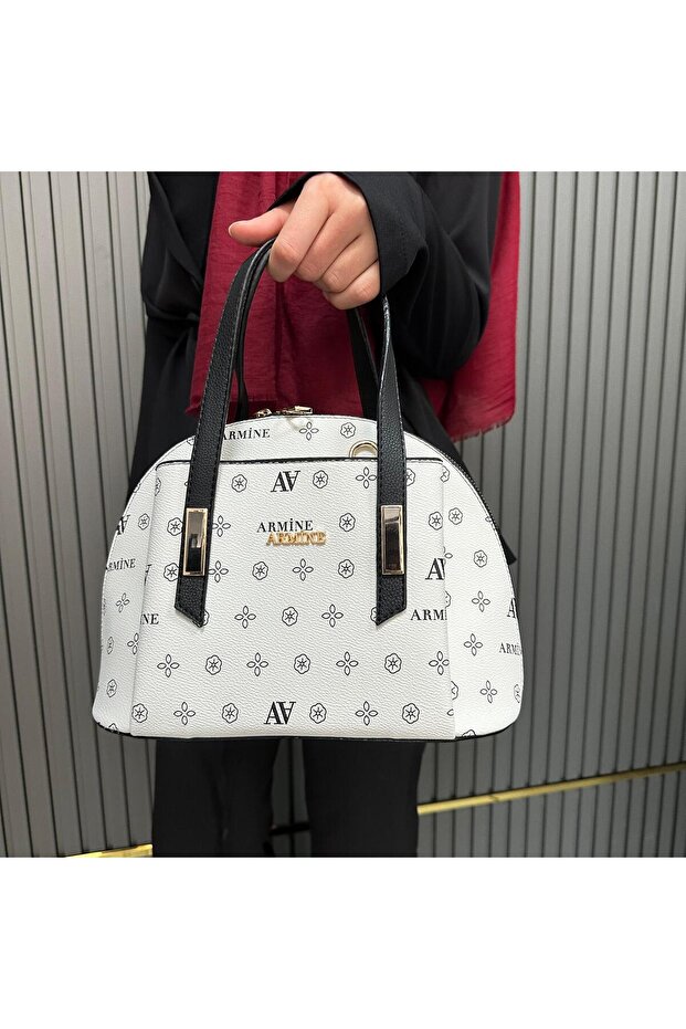 حقيبة مطبوع بيضاء AR34407