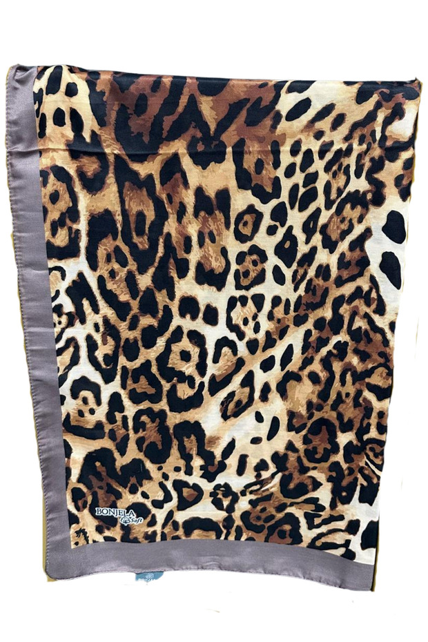 شال ناعم بنقشة الفهد - 1