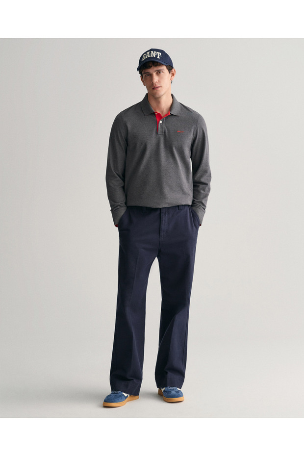 M?ska Szara Koszulka Polo Regular Fit - 3