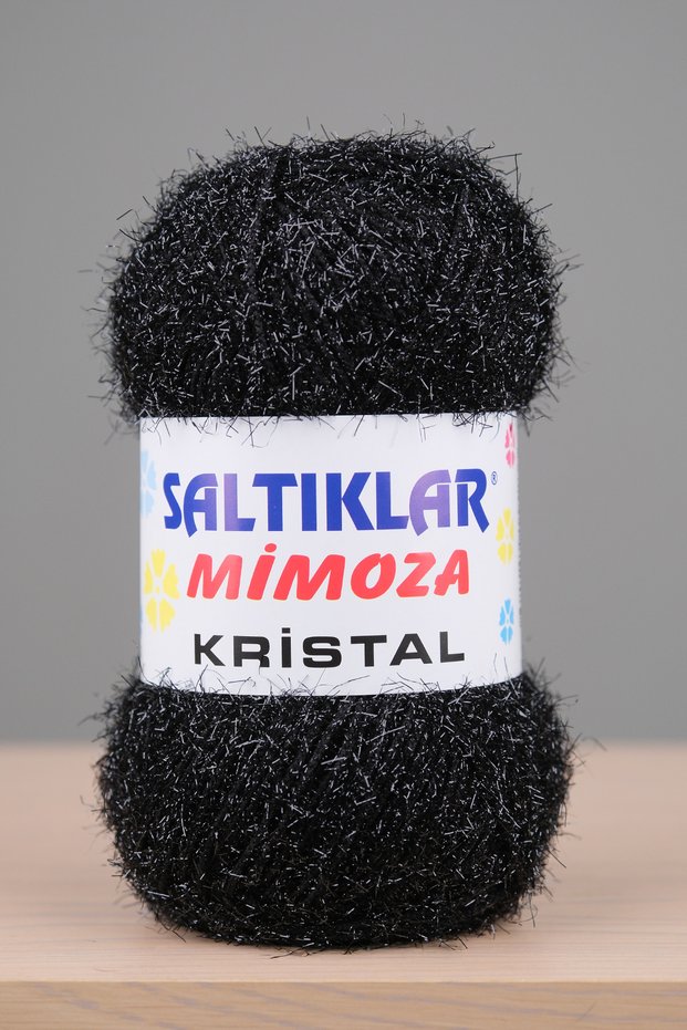 Mimoza Kristal Premium Glitter Thread 100G/180M Black