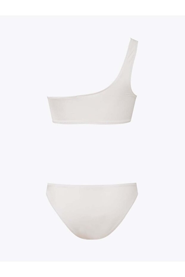 Tek Omuz Bikini Takımı - Ekru - 4
