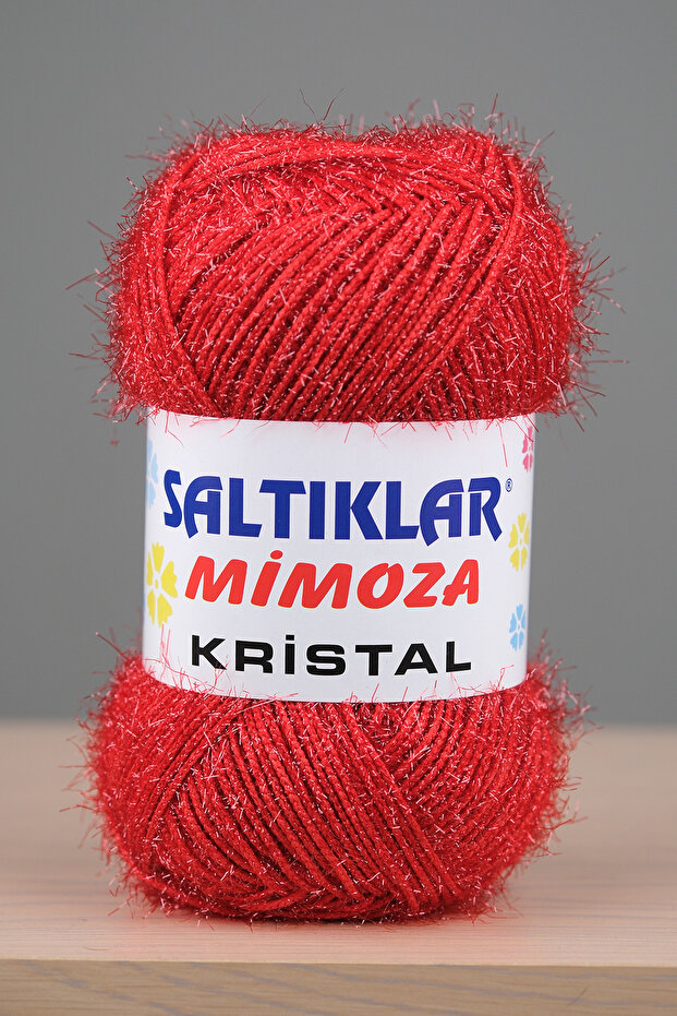 Mimoza Crystal Premium Glitter Thread 100G/180M Red-25