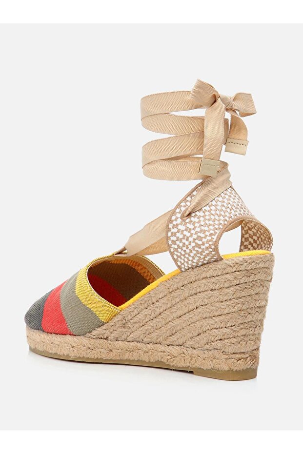 Ruby Haki Kadın Dolgu Topuklu Espadril - 3