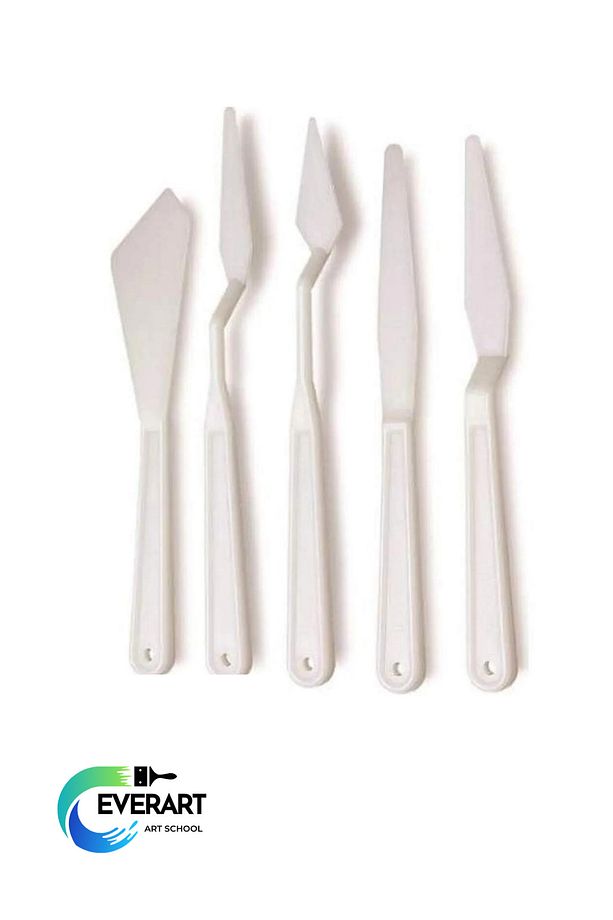 Resim Ve Heykel Çalışmaları Için 5li Plastik Spatüll'a Seti Spatula - 1