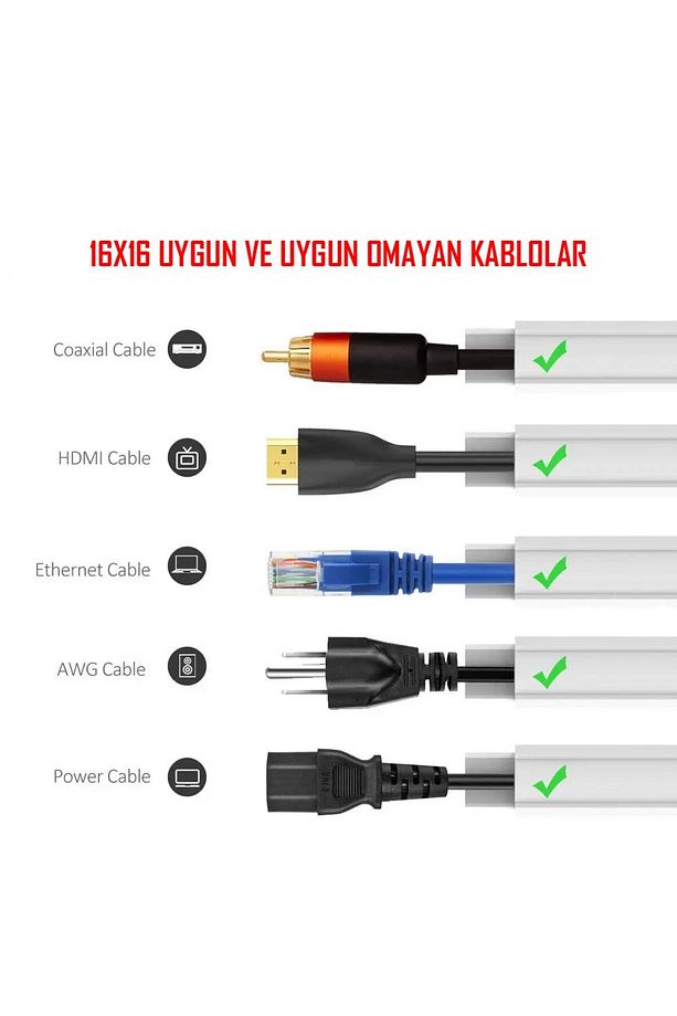 Extra Kendinden Yapışkanlı Koyu Kahve Damarlı Kablo Kanalı 16x16 1 Metre - 2