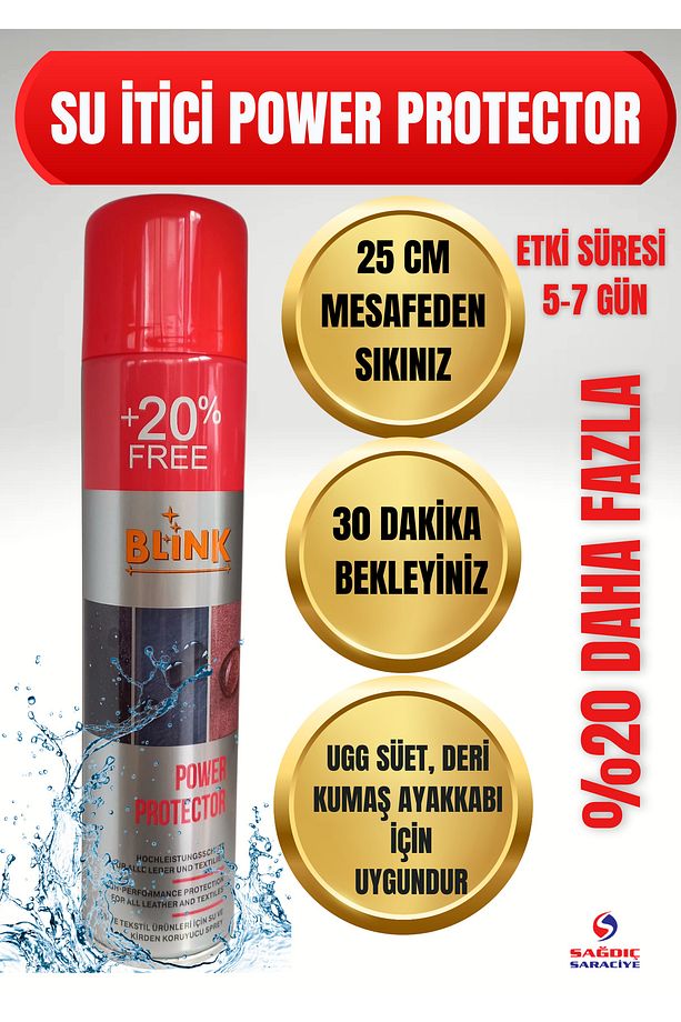 Power Protector Su Itici Su Geçirmez Yağmur Kaydırıcı Sprey 300 ml - 1