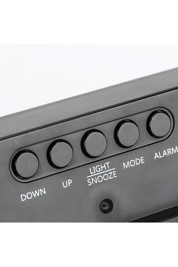 Led Dijital Masa Saati Yeşil Termometre Alarm Takvimli Ses Kontrollü - 6