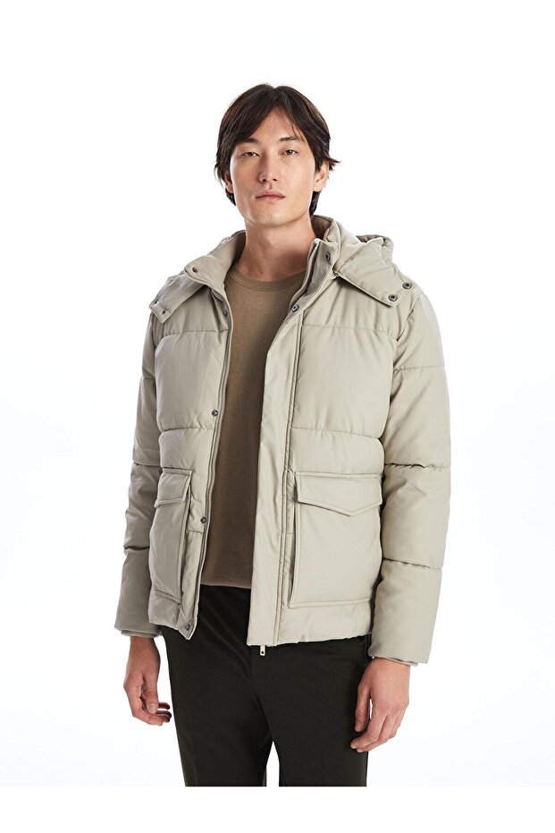 Southblue Standard Fit Hooded Men's Puffer Jacket (W4)