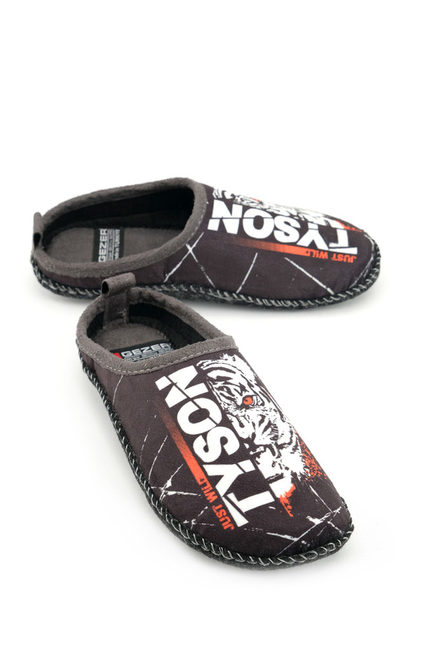 Men's Black Wool Felt Non-Slip Quiet Sole Very Lightweight Soft Winter House Slippers