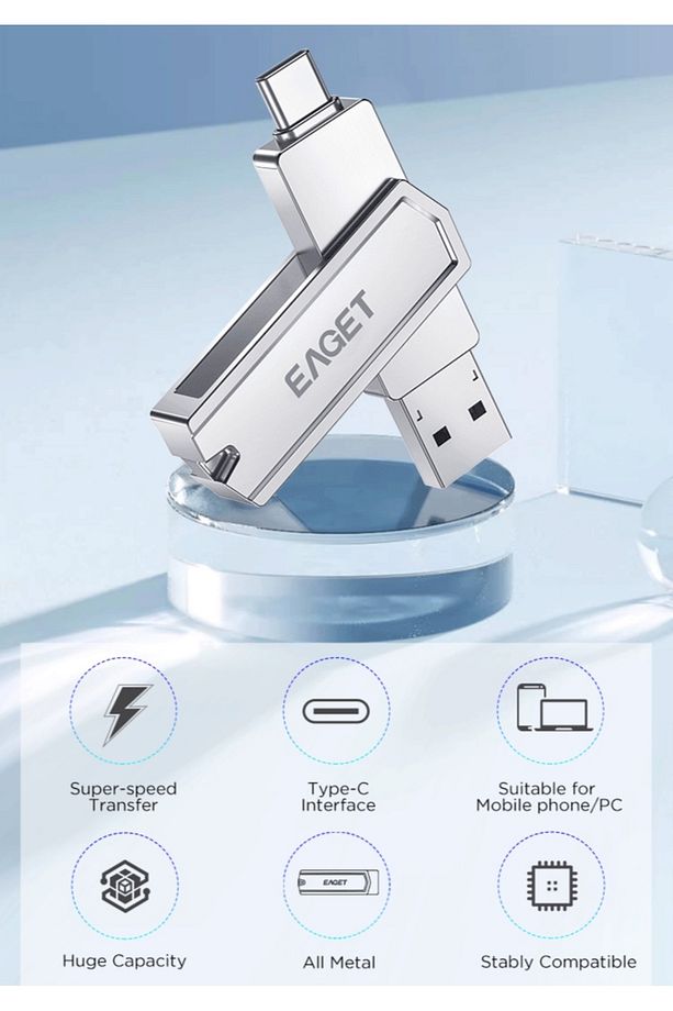 Cf30 512gb.type-c Ve Usb 3.2 Type-c Girişli Tüm Cihazlara Iphone 15/16 Serisine Uygun Yüksek Hızlı - 4