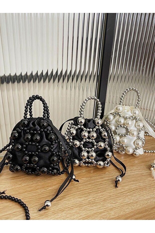 İnci file çanta - 1