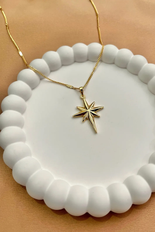 Kutup Yıldızı Kolye, Zarif ve Minimal Tasarım - 5