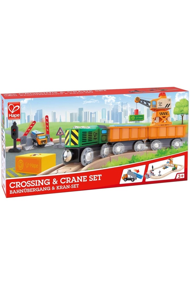 FREIGHT TRAIN WITH CRANE