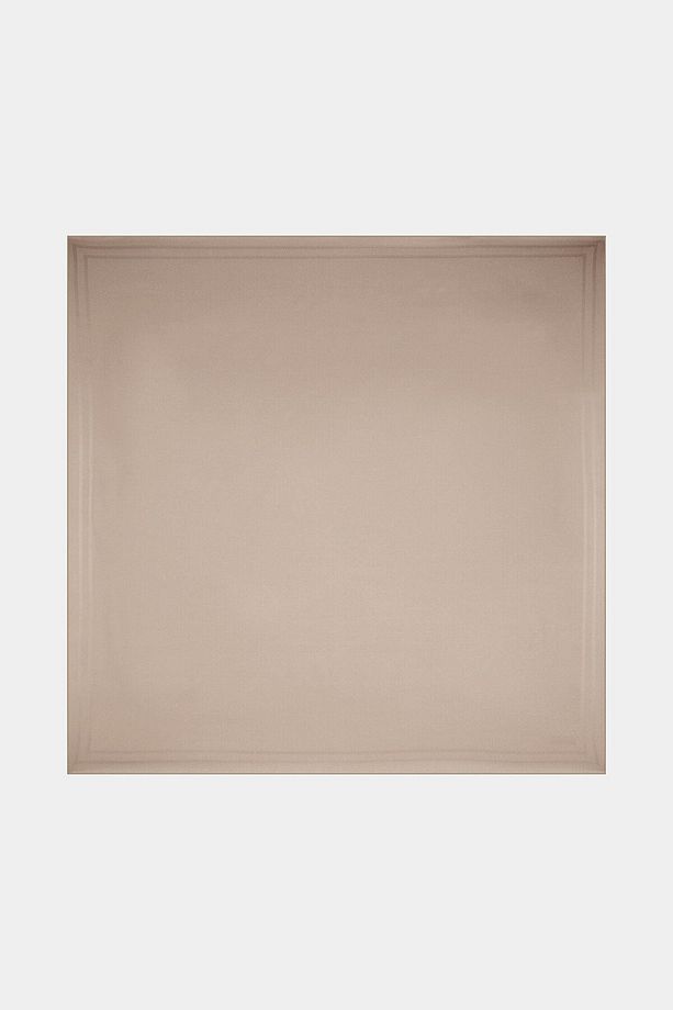 Jakarlı Twill Ipek Eşarp - Çerçeve - Soft Vizon - 2