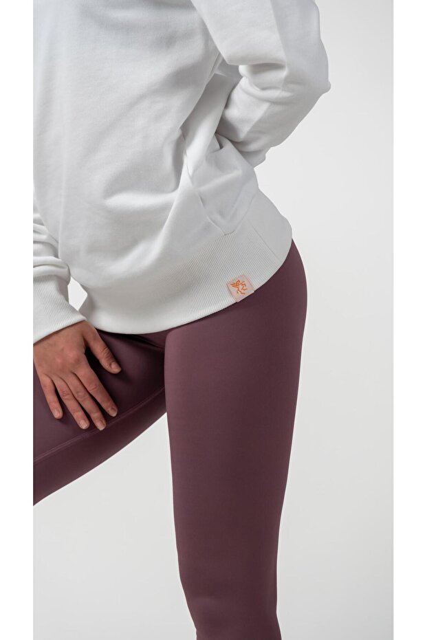 سويت شيرت نسائي أساسي من القطن ذو 3 خيوط - 4