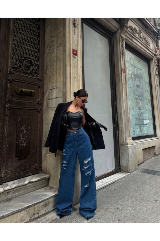 Kadın Denim pantolon - 1