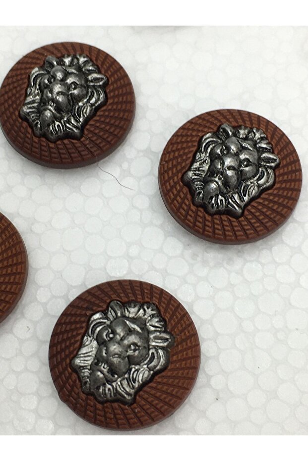 Blazer Jacket Button Set Lion Model Tan - 6