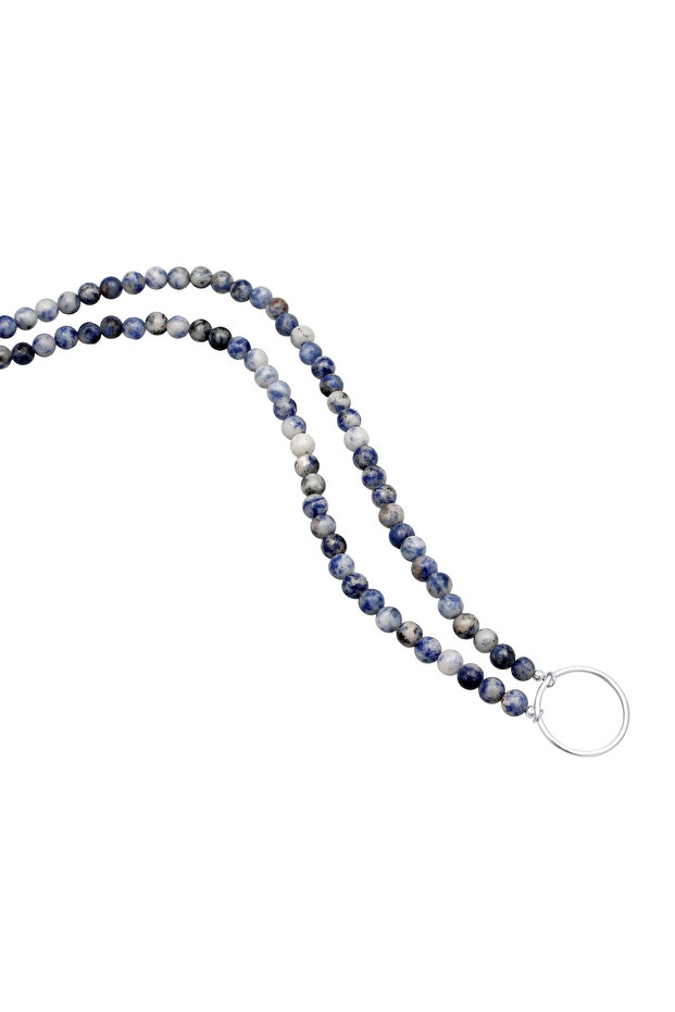 Šperky Doplňky Kuzzoi Náhrdelník Pánské Charm Nosič Achátové koule Modrá 925 Sterling Silver Léto / - 2