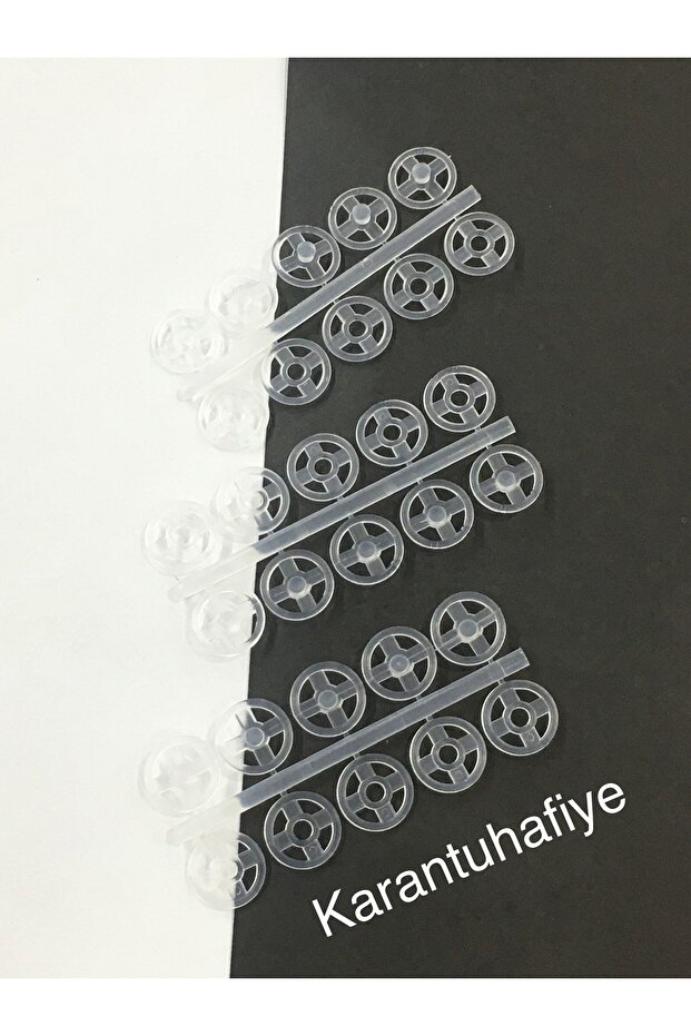 Snap Fastener Transparent 10 Mm Set of 15 - 3